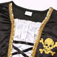 Girls Pirate Costume Buccaneer Princess Costume For Halloween Party Dress Up (7-9 Years)