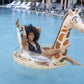 Poolcandy Jumbo 48'' Giraffe Pool Tube, Stylish, Ultra Durable, Easy-Inflate Pvc Pool Tube, Great For Pool, Beach, Lake, River,