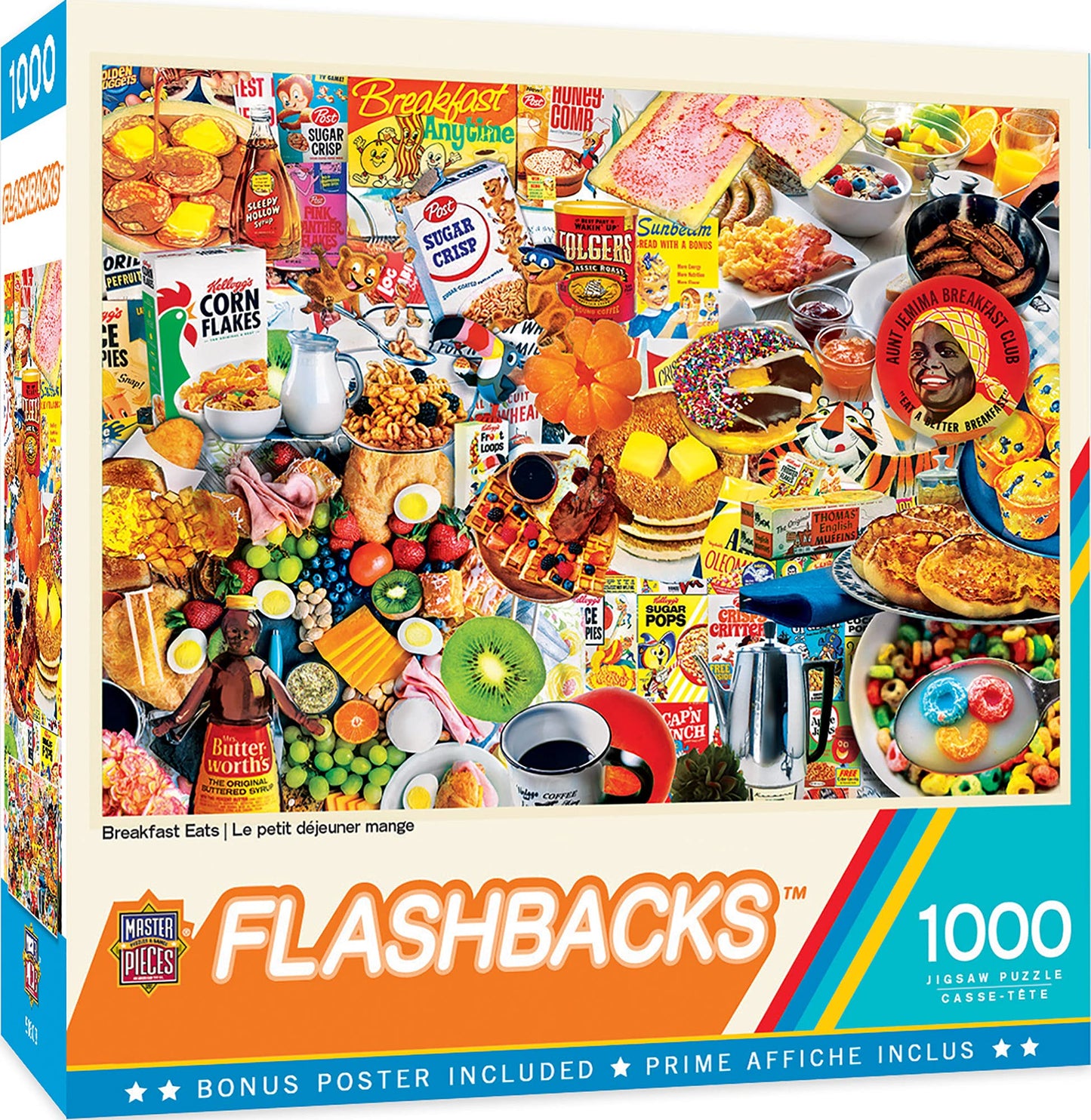 MasterPieces 1000 Piece Jigsaw Puzzle - Breakfast of Champions, Non-Glare Finish, 19.25"x26.75", Fun for Adults, Family, Kids
