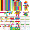 Math Linking Cubes  100 Math Cube Manipulatives with 30 Learning Activities Plus 192 Reusable Stickers  Number Counting Blocks Snap Linking Math Counters  Fun & Educational Pre-K Counting Blocks