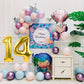 Smlpuame Gold Balloon, 40 Inch Number 14 Foil, For Birthday, Graduation, Wedding Anniversary Decorations, Includes Glue, Tying T