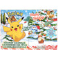 Pokemon Holiday Advent Calendar for Kids  24 Piece Gift Playset - Set Includes Pikachu  Eevee  Jigglypuff and More - 16 Toy Character Figures & 8 Christmas Accessories - Ages 4+