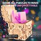 Esc Welt Secret Treasure Box 3D Wooden Puzzle Game - Creative Gift Box For Money, Vouchers, Gift Cards - 3-In-1 Wooden Box Game - Gift Box For Teenagers And Adults - 3D Wooden Puzzle