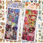 Funblast Kawaii Sticker Set  12 Sheets, 160+ Stickers Self Adhesive Stamping European And American Retro Red Flowers Decorative