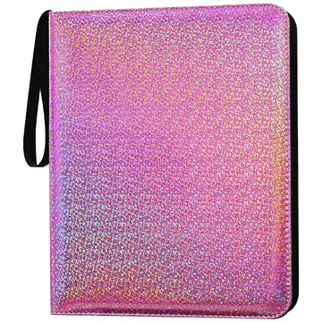 Dosanlues 9 Pocket Card Binder - 1080 Double Sided Pocket PU enhanced Zip Trading Card Binder Collectible Card Albums for MTG  TCG  Sports Cards  Game Cards - Purple