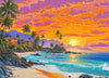 Lucky Puzzles - Sunset Bliss by The Sea - 1000 Piece Jigsaw Puzzle for Adults | Tropical Beach Sunset Artwork | Challenging Puzz