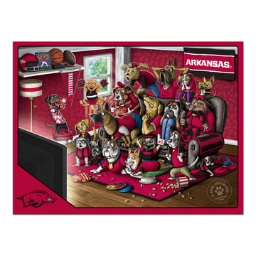 Youthefan Ncaa Arkansas Razorbacks Purebred Fans 500Pc Puzzle - A Real Nailbiter