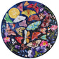 eeBoo Piece and Love Moths 500 Piece Round mature-themed Jigsaw Puzzle/Ages 14+ (PZFMOT)