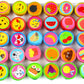 Tiny Mills 50 Pcs Emoji Assorted Stamps for Kids Self-Ink Stamps (50 Different Designs) for Emoji Birthday Party Favors,Goodie B