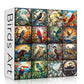 Stained Glass Puzzles For Adults 1000 Pieces, Bird Puzzles For Adults Flower With Cardinal Bird Parrot Hummingbird, Impossible Hard Challenging Jigsaw Puzzles For Adults