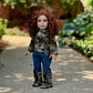 DreamWorld Collections Military Style Doll Clothes - 4 Piece Camouflage Outfit with Jacket, T-Shirt, Jeans & Boots - Model DWC-1251