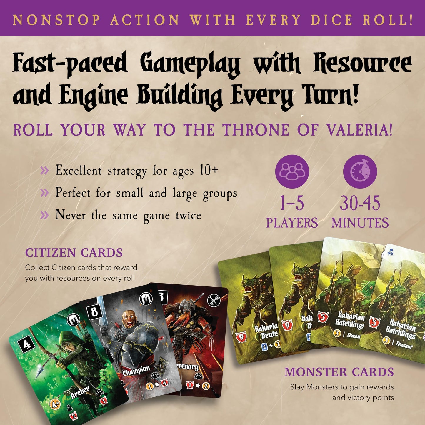 Daily Magic Games Valeria Card Kingdoms Board Game - Strategy, Resource Management, Ages 10+, 1-5 Players, Multicolor, Model DMGVCK101
