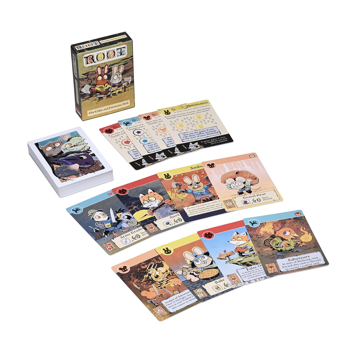Leder Games Root: The Exiles and Partisans Deck - Multi-coloured, LED01004, Paper Material
