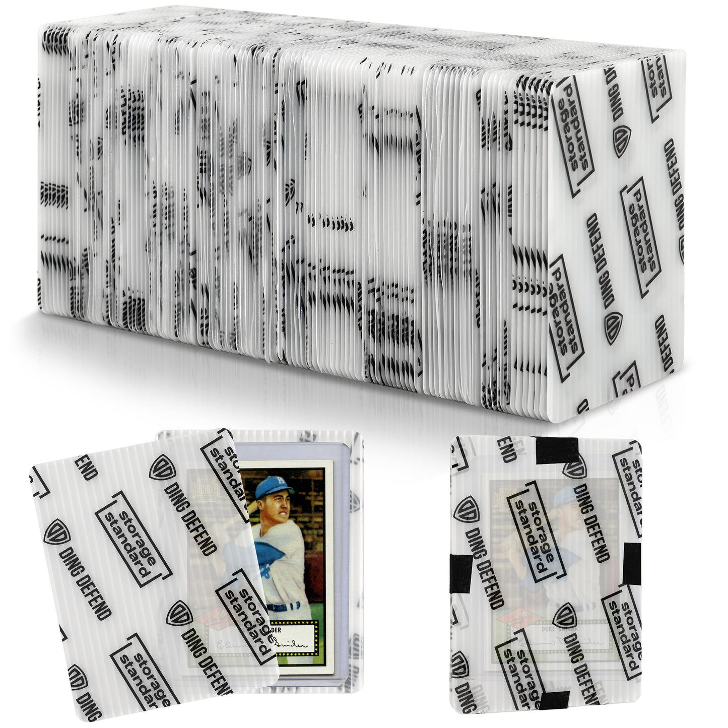 Trading Card Shipping Protectors - enhanced Ultra Strong Plastic Inserts - 110 Pack - 3.5'' x 4.5''