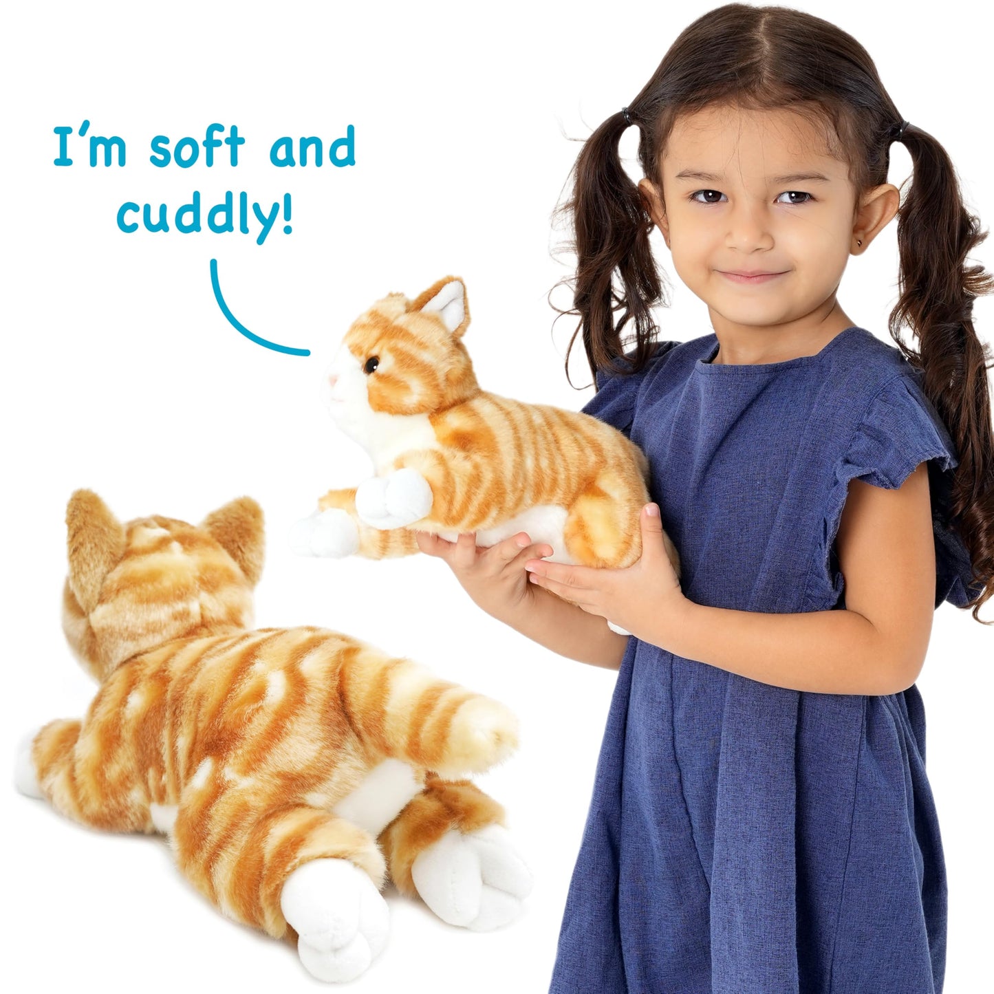 VIAHART Tamarr The Orange Tabby Cat | 10 Inch Stuffed Animal Plush | by TigerHart Toys