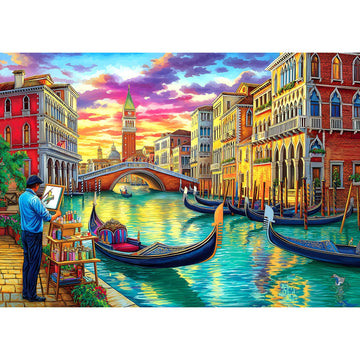 Venice Italy 1000 Piece Puzzle For Adults Travel Landscape Puzzles For Adults 1000 Pieces Water City Jigsaw Puzzles 1000 Pieces