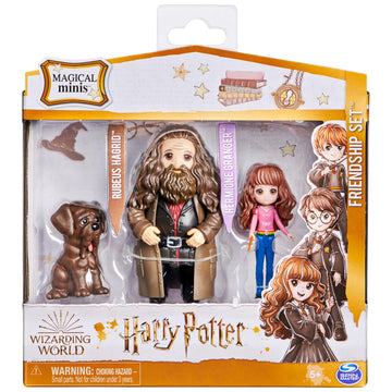 Wizarding World Harry Potter, Magical Minis Hermione And Rubeus Hagrid Friendship Set With Creature, Kids Toys For Ages 5 And Up