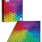 The Op Games Gradient Cubes 1000 Piece Jigsaw Puzzle | Vivid & Colorful Cubic Design Puzzle Featuring Rainbow Colors & Hues | Puzzles For All Ages - Kids To Adults