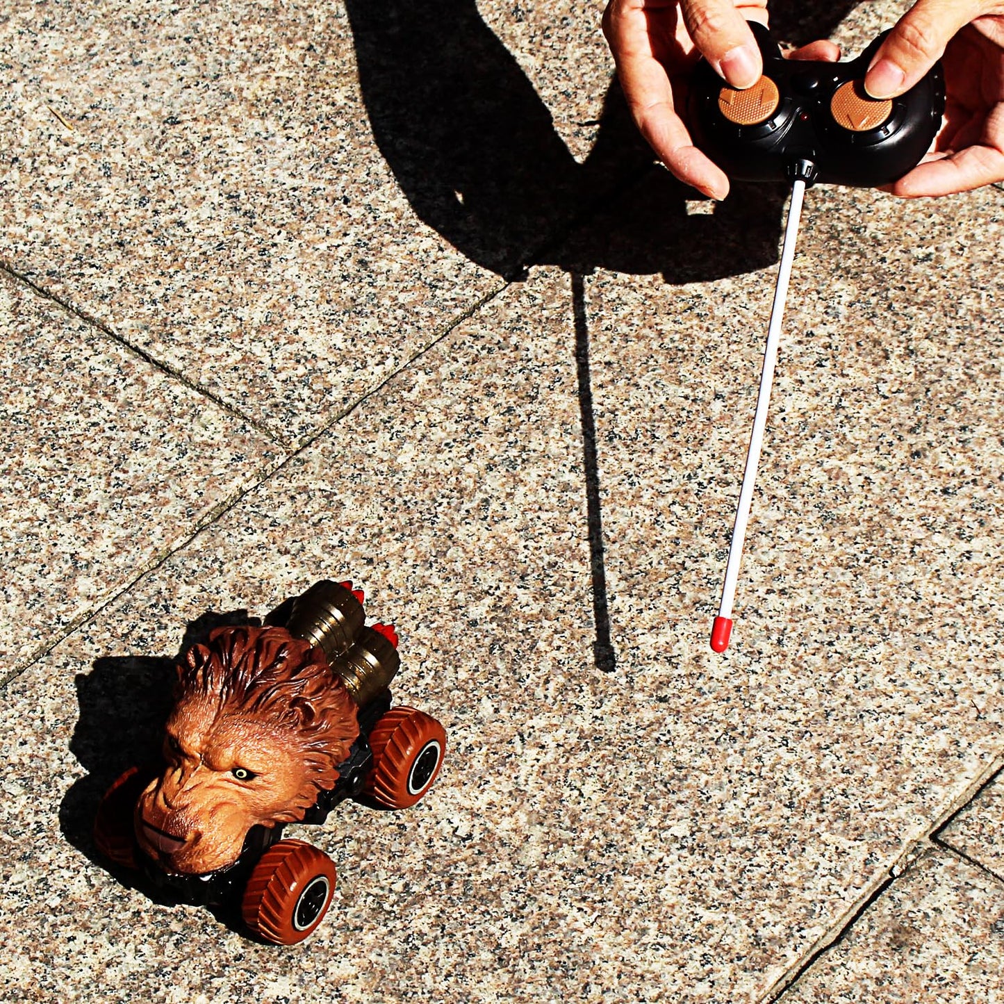 Tipmant Cute Rc Car Remote Control Vehicle Toys Realistic Animal Kids Boys Girls Birthday Gifts (Lion)