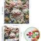 MINIWAN 500 Piece Art Jigsaw Puzzle for mature-themeds - Unique 3D Embroidery Flower Cow  Cool Puzzles for mature-themeds  Challenging mature-themed Puzzle 20x20 Inch