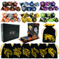 TOYFUL 6 Sets Double-Colors DND Dice Polyhedral Dungeons and Dragons DND RPG MTG Table Game Dice Bulk with Seven Free Drawstring