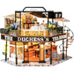 Cutebee Dollhouse Miniature With Furniture, Diy Wooden Dollhouse Kit Plus Dust Proof, Creative Room Idea (The Duchess'S Tea Room