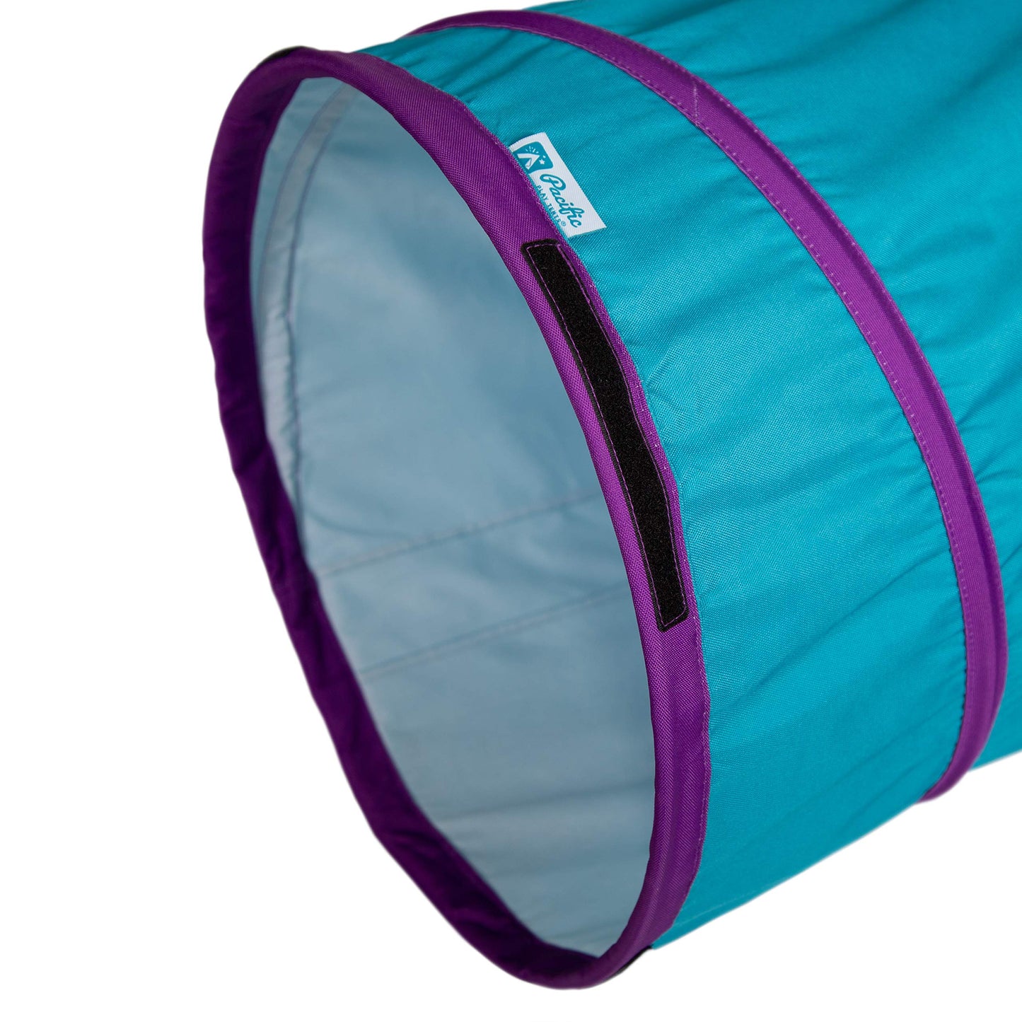 Pacific Play Tents 20507 Institutional Play Tunnel, 6' X 19'' Diameter - Teal/Purple
