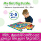 The Learning Journey My First Big Floor Puzzle - Jungle Friends - 12-Piece Toddler Puzzle (2 X 1.5 Feet) - Educational Gifts For Boys & Girls Ages 2 And Up, Multi