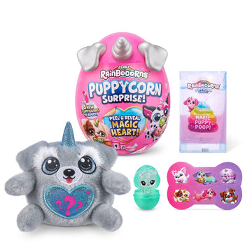 Rainbocorns Puppycorn Surprise Series 2 Schnauzer Plush, Collectible, Scratch n Sniff, Ages 3+