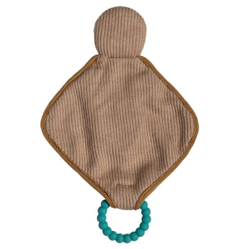 Mary Meyer Knitted Nursery Lovey With Silicone Teether, 10-Inches, Sloth
