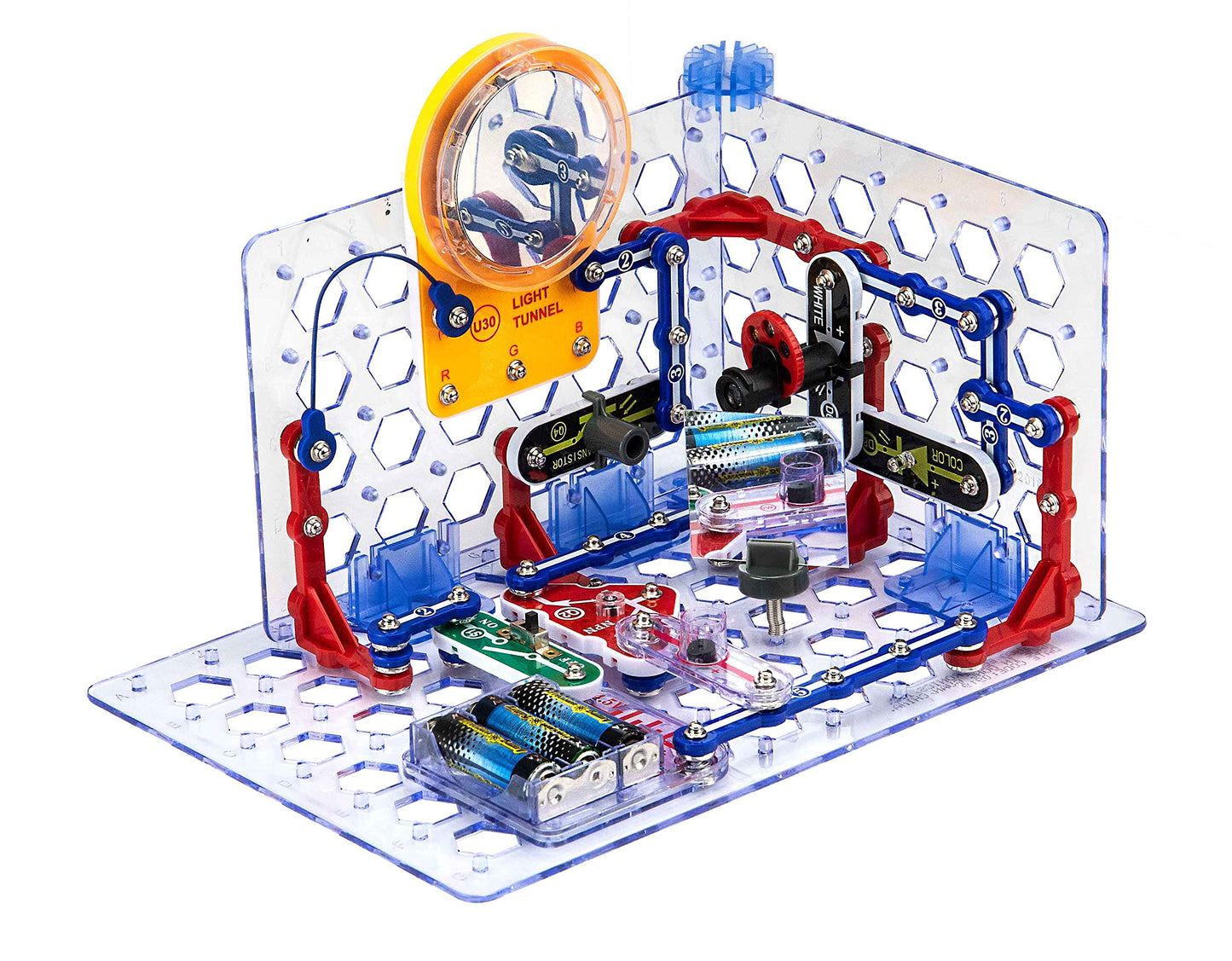 Snap Circuits 3D Illumination Electronics Exploration Kit | Over 150 Stem Projects | Full Color Project Manual | 50 Parts | Stem