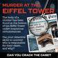 Lucky Egg Murder Mystery Cases - Murder at The Eiffel Tower - Detective Game - Unsolved Cold Case - Fun for Adults - Model LE16