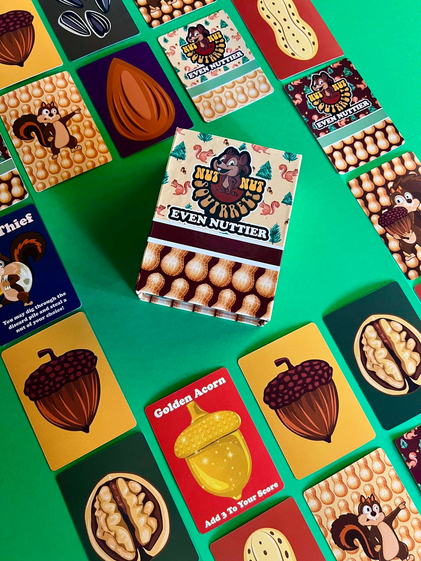 PBN'J Games Nut Nut Squirrel! Card Game - Strategic Family Fun, 2.5x3.5 inches, Multicolor, Cardstock Material