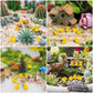 240 Pieces Mini Resin Ducks, Yellow Tiny Duck Figurines Bulk for Garden Micro Landscape Aquarium Dollhouse Potted Plants Decorat