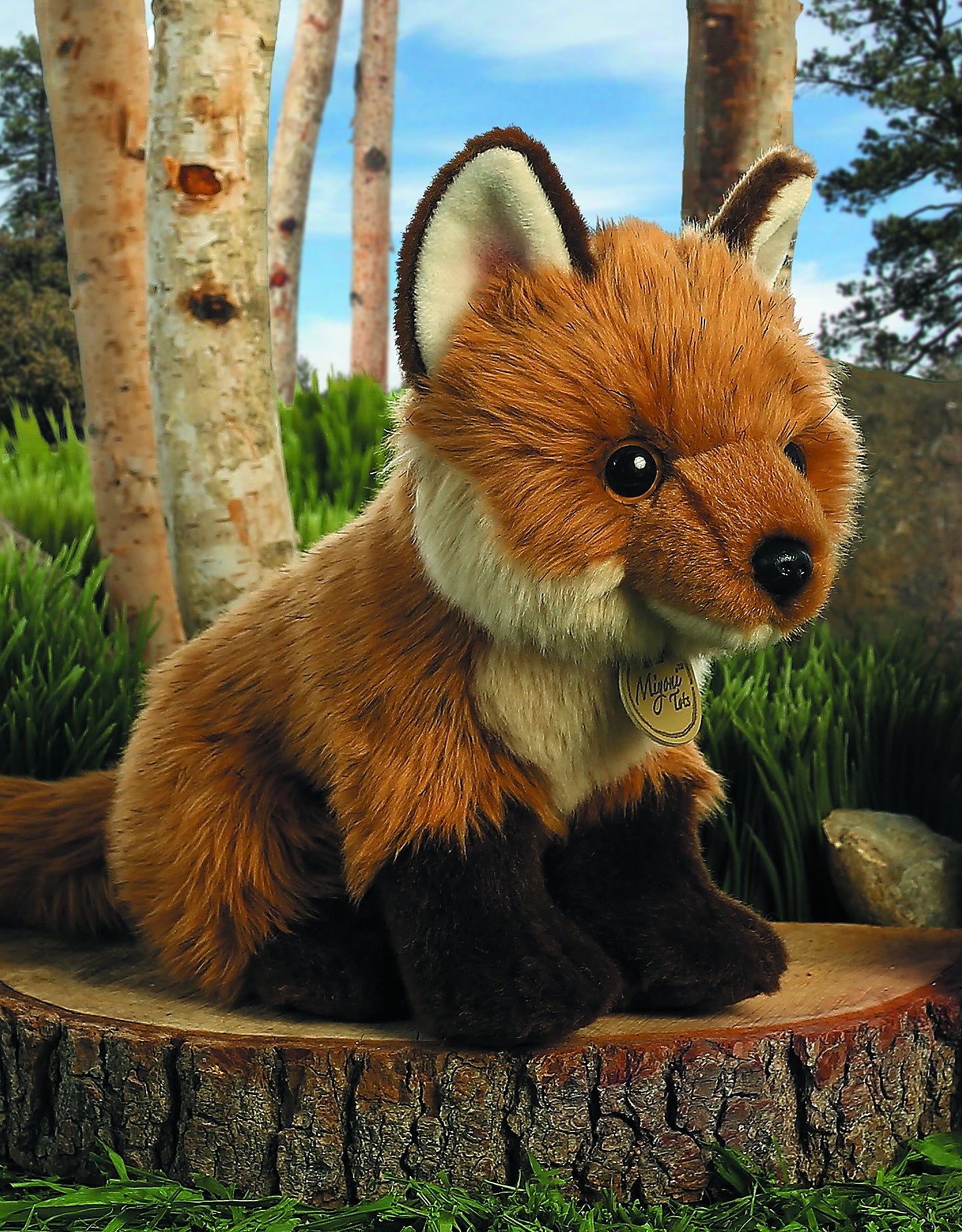 Aurora Adorable Miyoni Tots Fox Kit Stuffed Animal - Lifelike Detail - Cherished Companionship - Brown 9 Inches