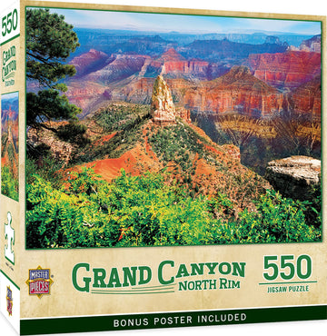 Masterpieces 550 Piece Jigsaw Puzzle For Adults, Family, Or Youth - Grand Canyon North Rim - 18''X24''