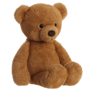 Aurora Snuggly Softie Bear Stuffed Animal - Brown 16 Inches - Large Polyester Comforting Companion