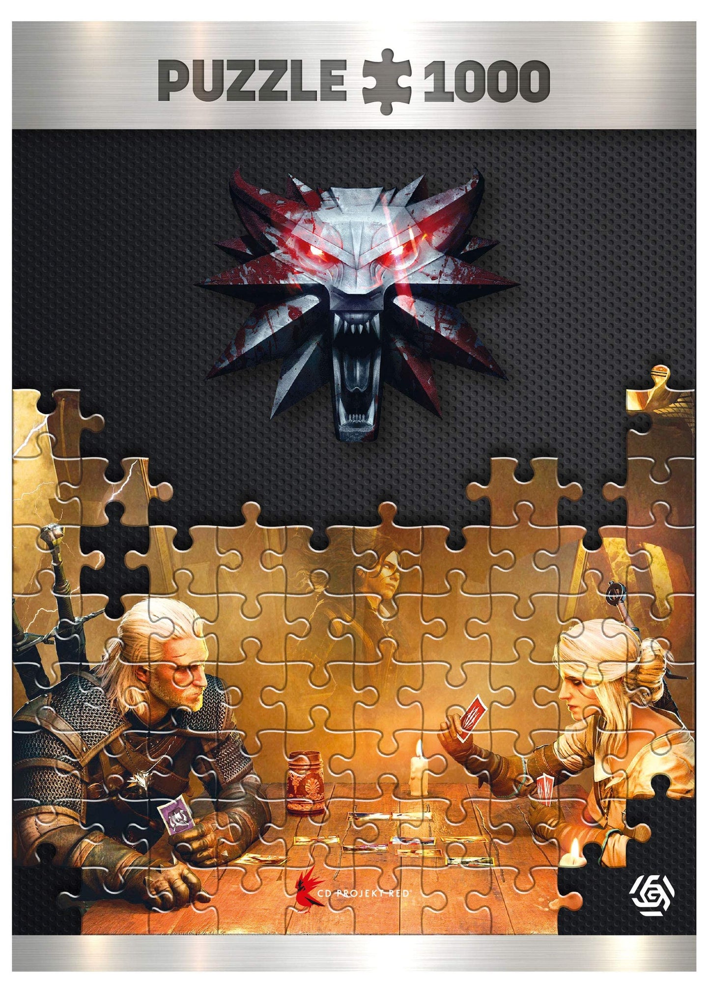 Good Loot 1062440 (Wiedzmin) Jigsaw Puzzle, Pieces, The Witcher Playing Gwent, 1000 Pcs