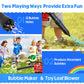 Toy Choi's Bubble Leaf Blower - 2 in 1 Kids Bubble Machine & Gardening Tool Set, Red, for Ages 3+ - Perfect Summer Outdoor Party Toy