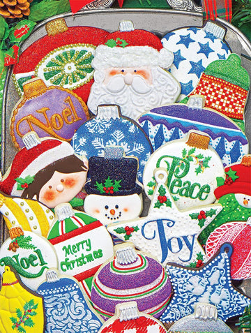 Springbok'S 500 Piece Jigsaw Puzzle Christmas Ornament Cookies - Made In Usa