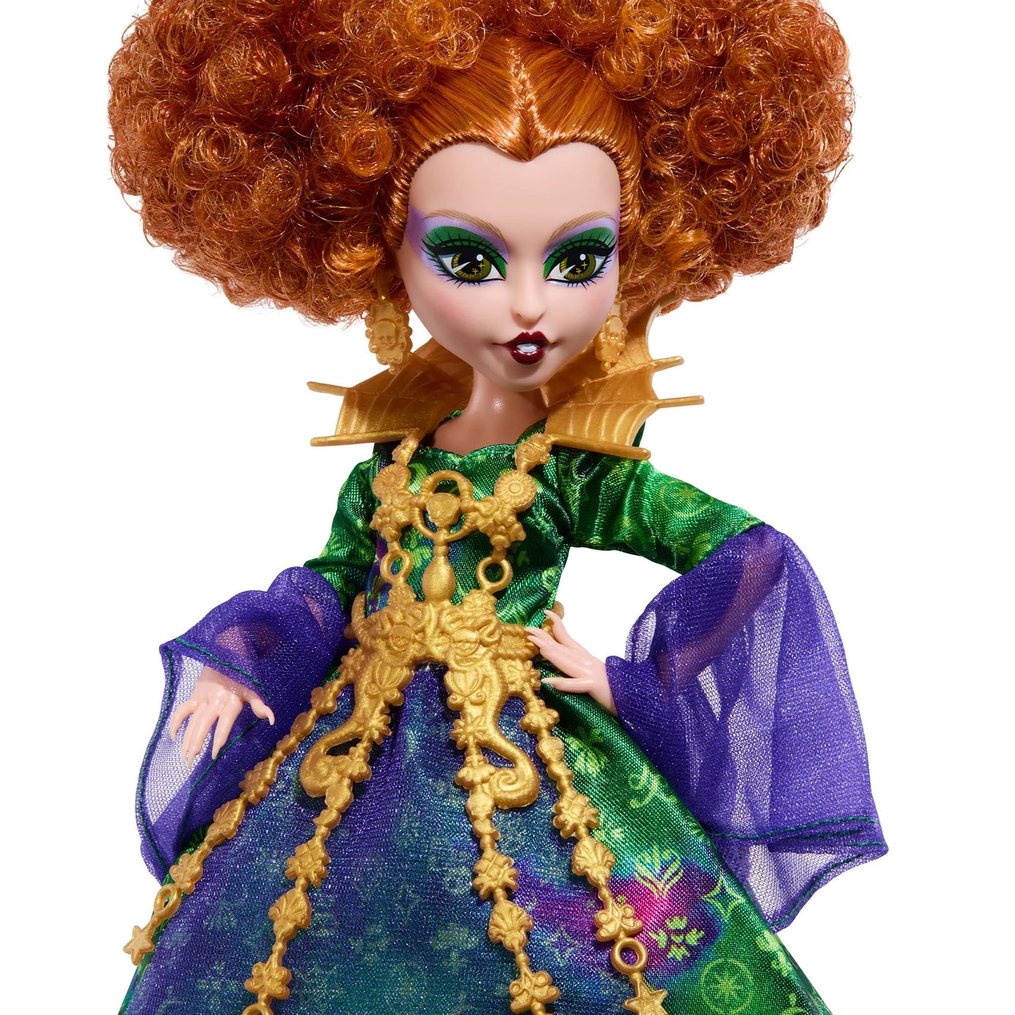 Monster High Skullector Hocus Pocus Dolls - Winifred, Mary, Sarah, And Binx Collectible Set With Articulated Figures, Witchy Dre