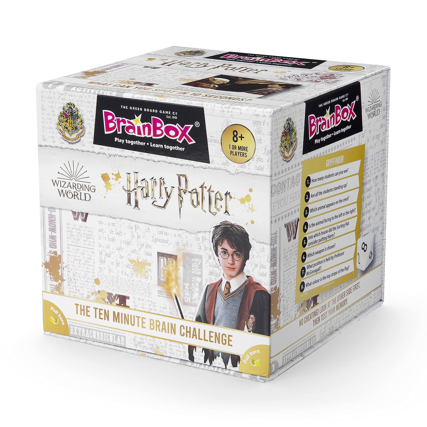 Asmodee Brainbox Harry Potter Card Game | Fun & Educational | Ages 8+ | 1+ Players | 10 Min Playtime | Mixed Material
