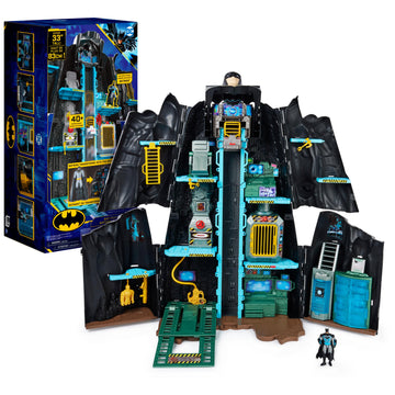 Batman, Bat-Tech Batcave, Giant Transforming Playset With Exclusive 4” Batman Figure And Accessories, Kids Toys For Boys Aged 4 And Up