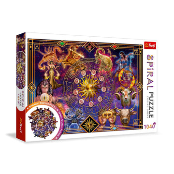 Trefl Zodiac Signs1040 Piece Jigsaw Puzzle Spiral 27'X19' Print, Spiral Shape Twisted Pictures For Adults And Children From 12 Years Old