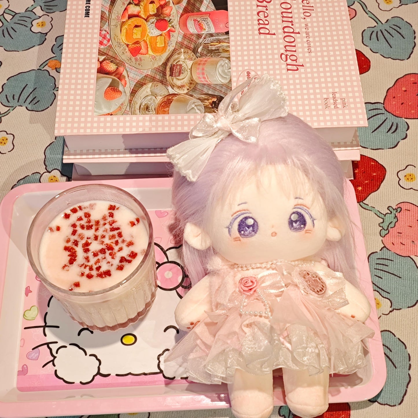 Calembou Plush Doll, 20Cm Cute Cotton Doll With Skeleton, Anime Plushies Soft Stuffed Dress Up Doll, Kawaii Plush Toys Gift Come With Doll Clothes (Doll&Clothes-Xingfu-B)