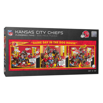 Youthefan Nfl Kansas City Chiefs Game Day In The Dog House 1000Pc Puzzle