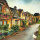 Webby Wooden Mediterranean Village Jigsaw Puzzle, 1000 Pieces, Multicolor