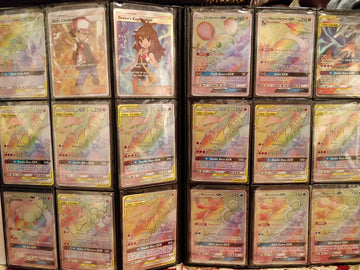 Pokemon 100+ Rainbow Rare Cards Binder Collection Includes 5 foils in Any Combination and at Least 1 of The Following Cards, EX 