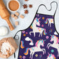 Popologa Little Animal Apron For Girls Boys Kids Cooking Painting Aprons Art Smock Supplies Toddler