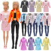 Barwa 11 Pcs Doll Clothes 4 Sets Elegant Business Skirt Vest Set Fashion Top And Pants Long Sleeved Coat Office Style Casual For